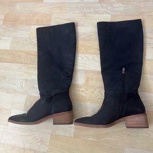 Vince Camuto Leather Suede Boots Size 5